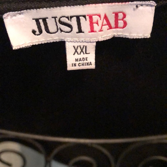 🌟JUST FAB Blue /black dress size XXlarge🌟 - Picture 5 of 5